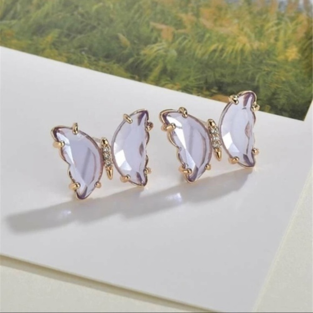3/$30 💛 Rhinestone Butterfly Stud Earrings